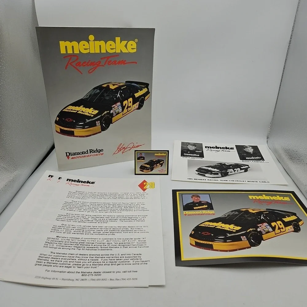 Vintage Nascar Press Kit Meineke Racing Team Steve Grissom Media‎ Guide #29